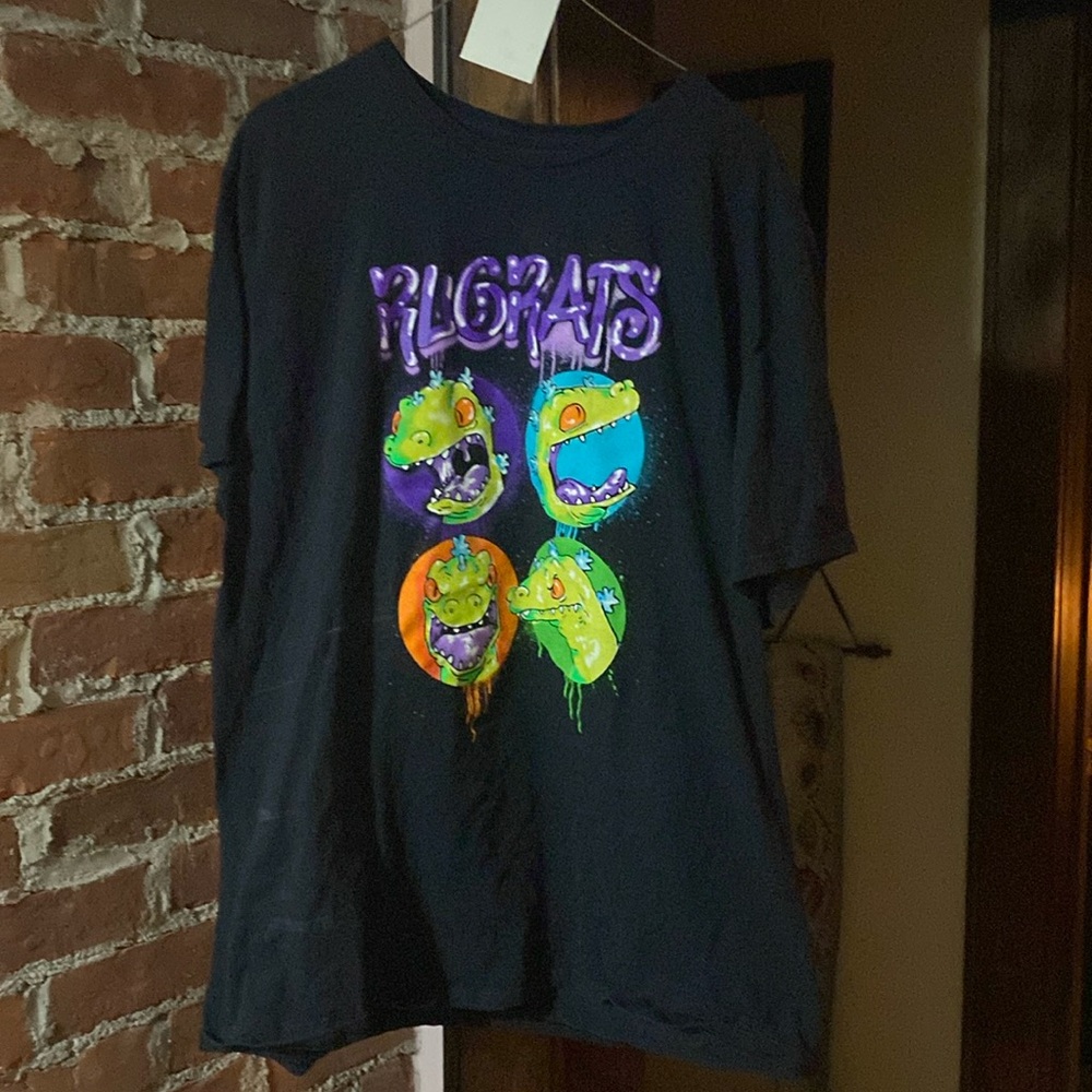 Rugrats Reptar Spray paint shirt